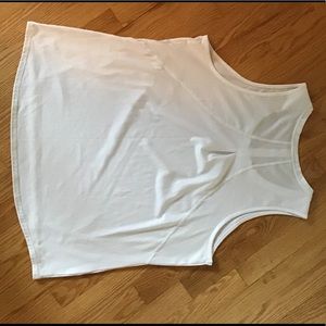 White Workout Tank Top